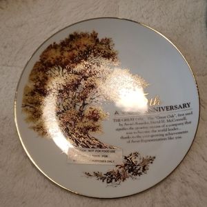 Avon 5th anniversary celebration plate